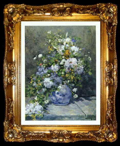 framed  Pierre Renoir Spring Bouquet, ta009-2